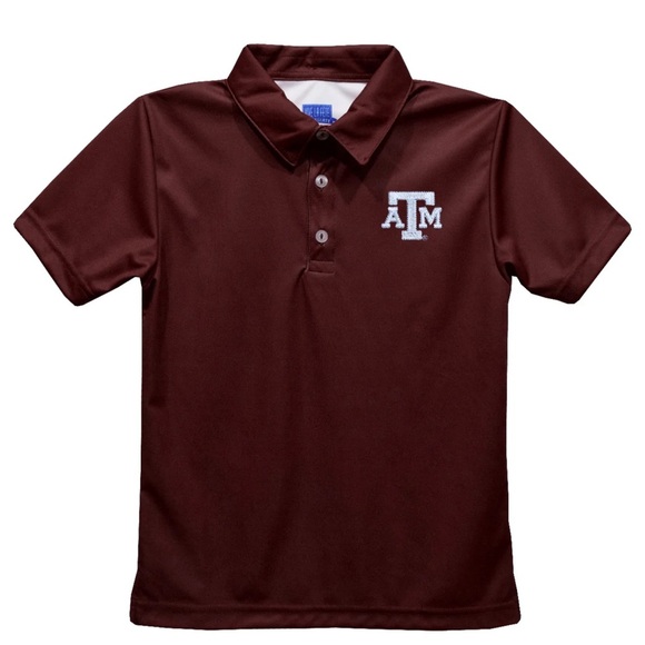 Vive La Fete Other - Kids’ Maroon Aggie Texas A&M Polo Shirt NWT